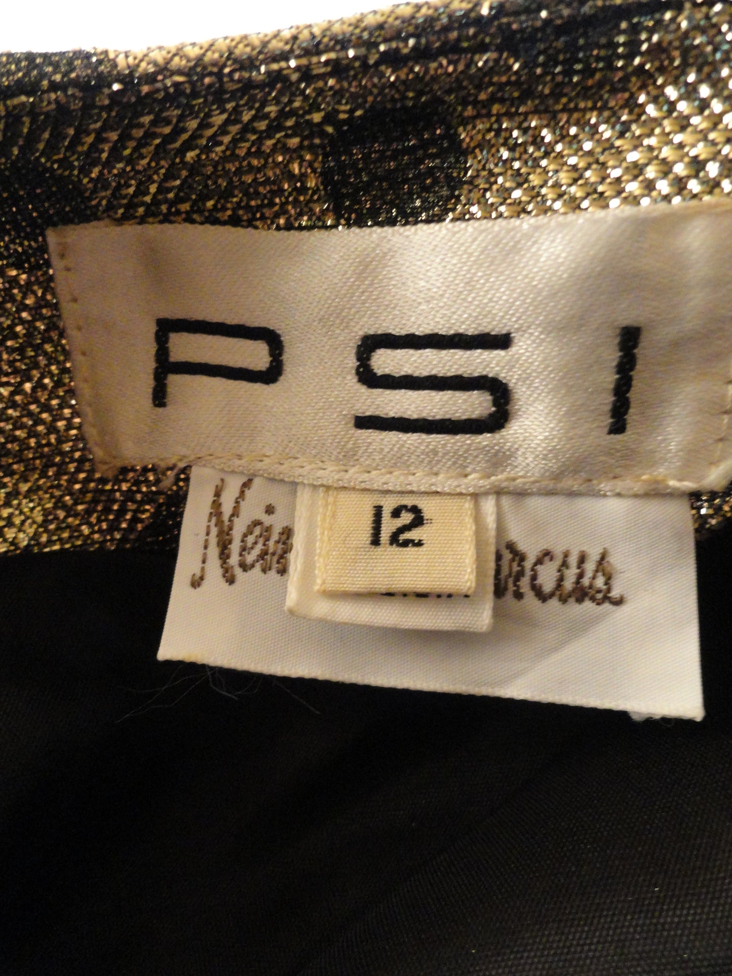 Neiman Marcus 80's Gold Metallic Blazer Size 12 SKU 000010