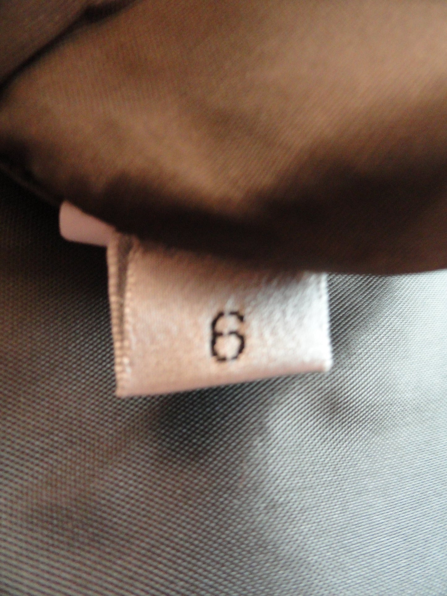 Kay Unger 80's Skirt Genuine Leather Brown Sz 6 SKU 000018