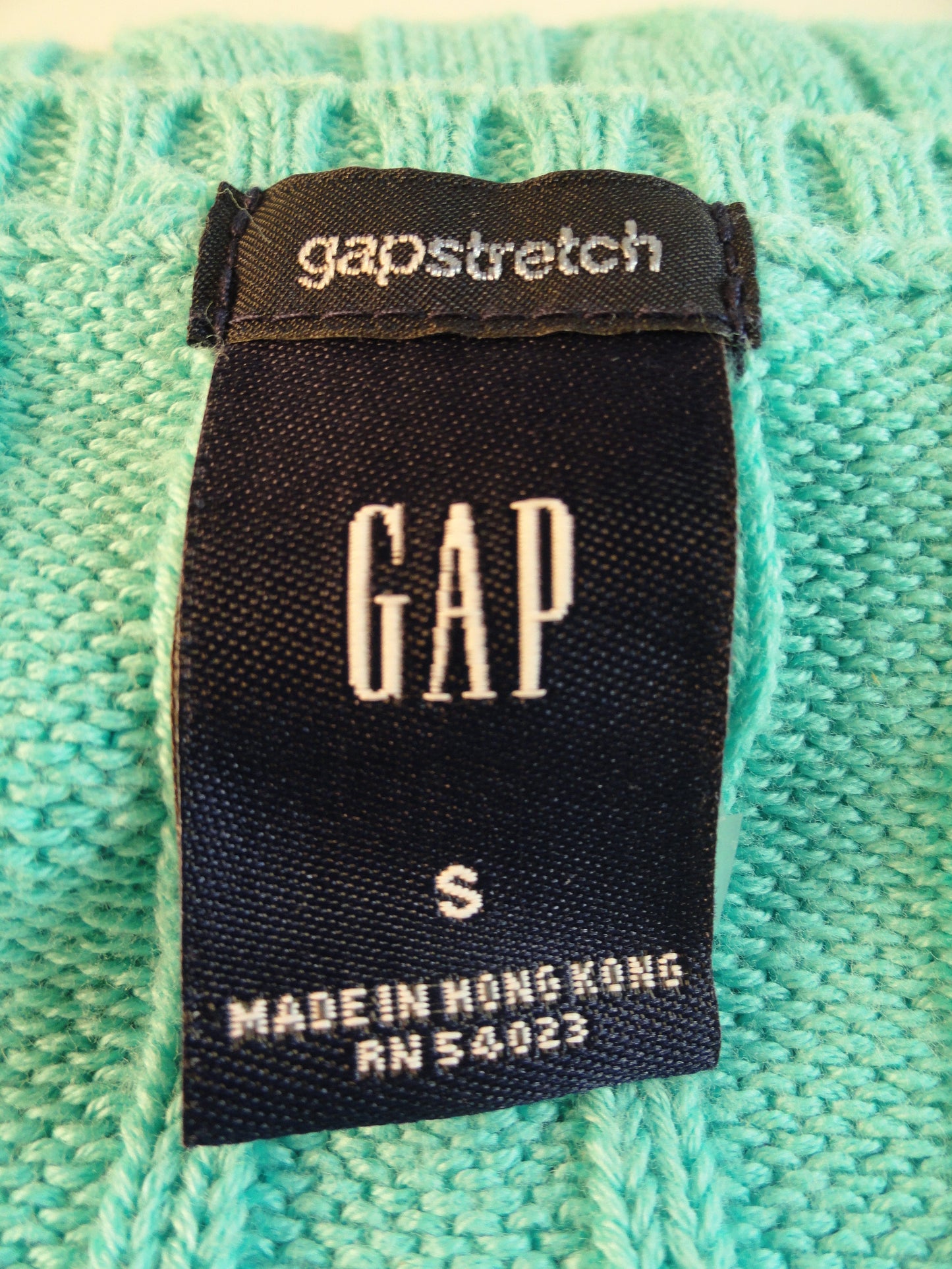 Gap 70's Aqua Blue Sweater Top Size Small SKU 000023
