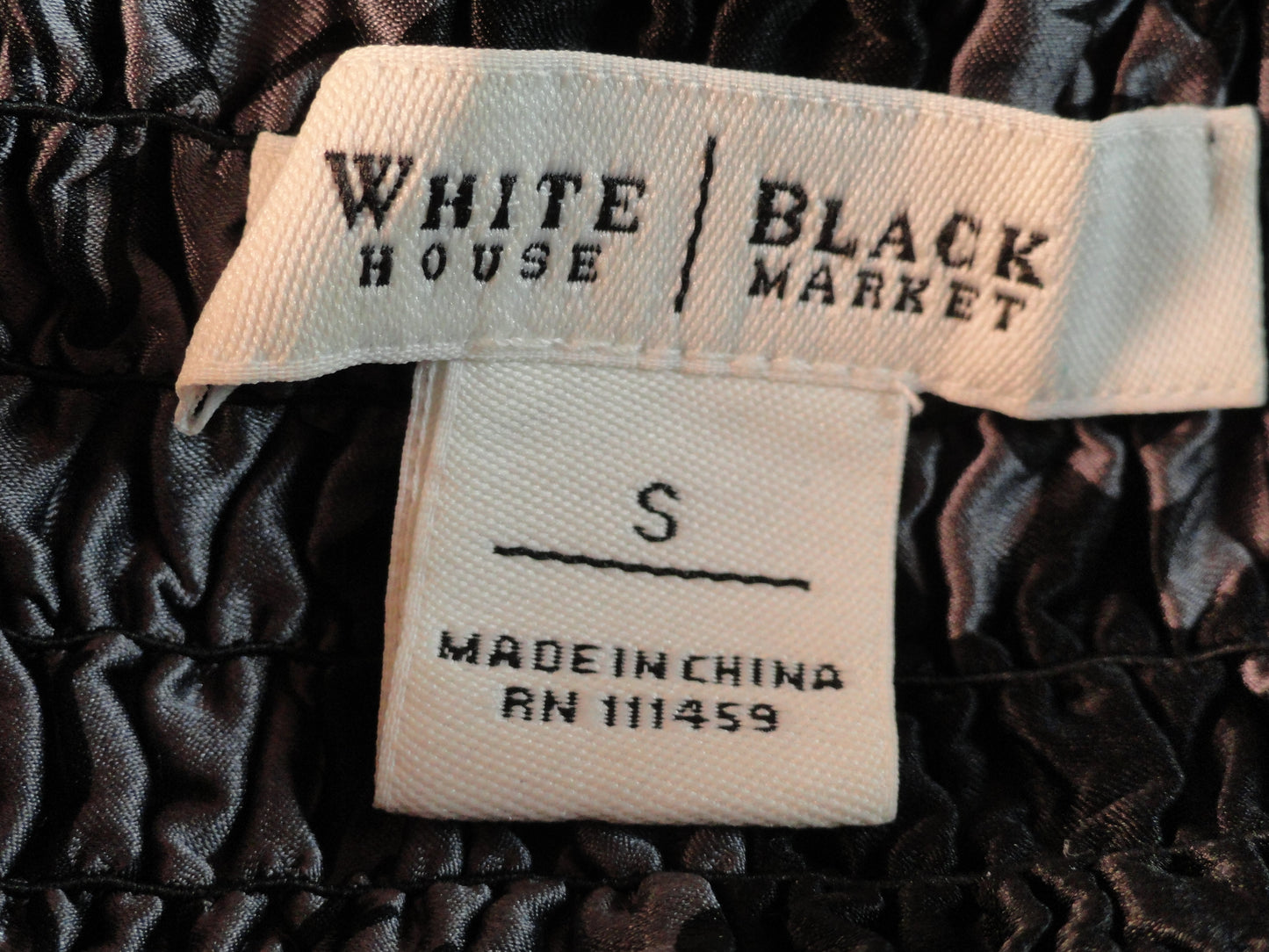 White House Black Market 90's Top Black & Gray Size S SKU 000024