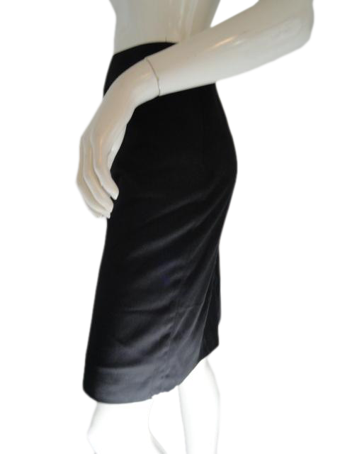 Load image into Gallery viewer, Anne Klein 70&amp;#39;s Skirt Black Size 6 SKU 000013
