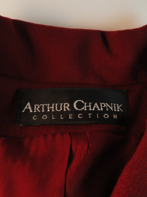 Arthur Chapnik Blazer Maroon Size 4 SKU 000030