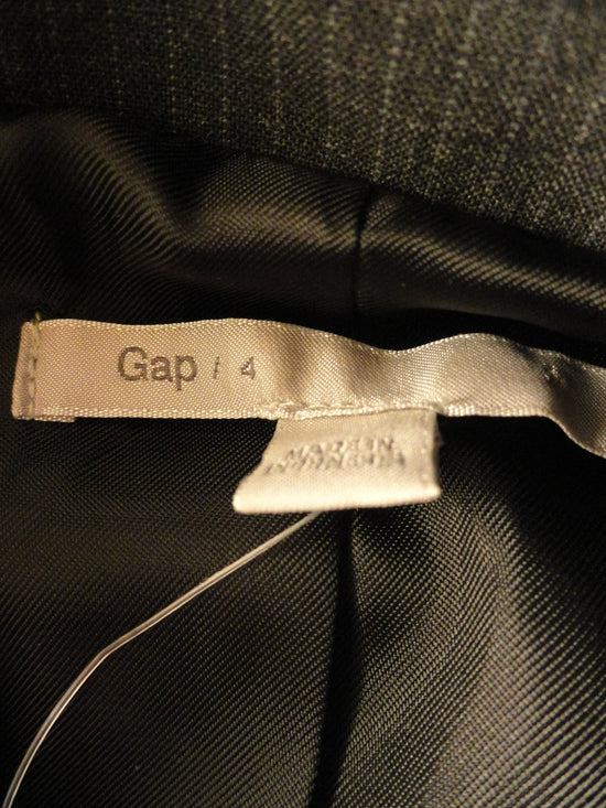 Gap 70's Blazer Gray Pinstripe Sz 4 NWT SKU 000031