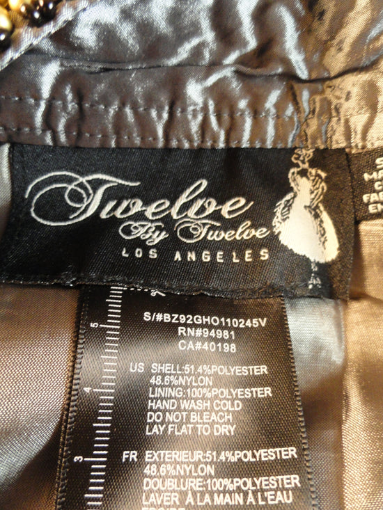 Twelve By Twelve 90's Bubble Skirt Dark Silver Size S/P SKU 000026