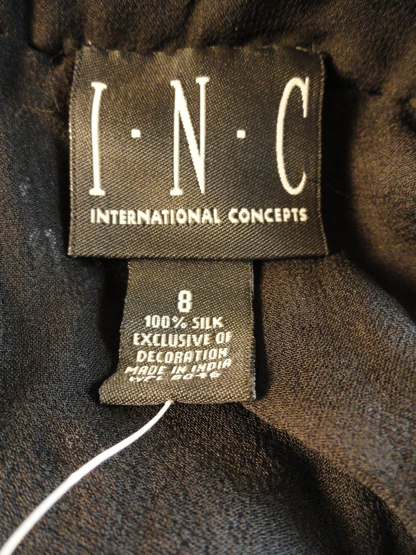 INC Little Black Skirt Beaded Size 8 NWT SKU 000028