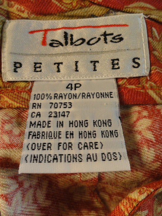 Talbots Skirt Wrap Around Size 4P SKU 000028