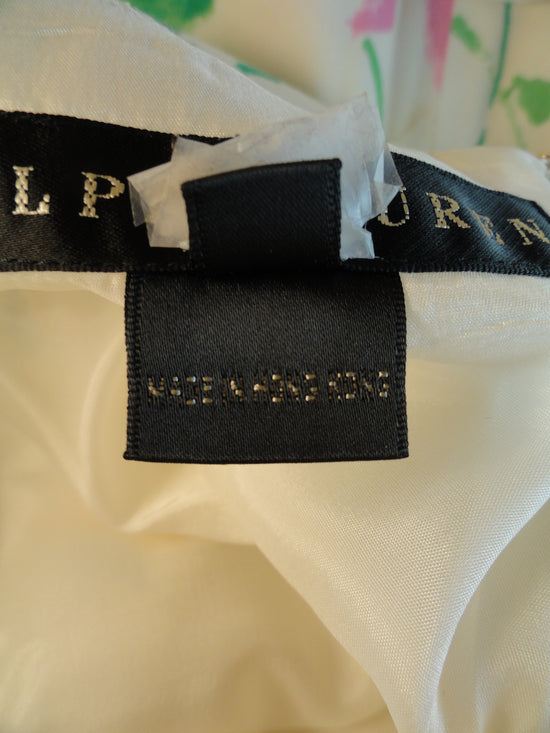 Ralph Lauren 90's Skirt Floral Sz 6 (Black) SKU 000029