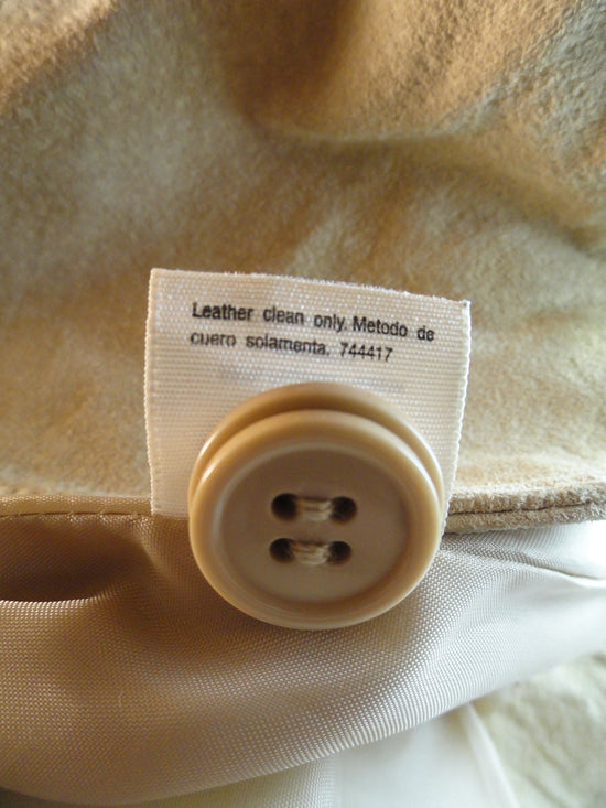 St. John 80's Leather Blazer Tan Size Medium SKU 000035