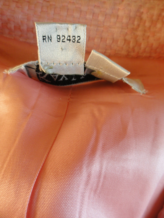 Load image into Gallery viewer, Kay Unger 80&amp;#39;s Blazer Peach Sz 8 SKU 000037
