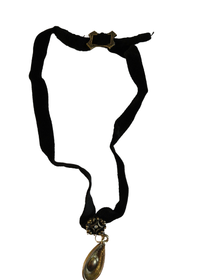 Necklace Choker Black Velvet 7 1/2" (SKU 004003-3)
