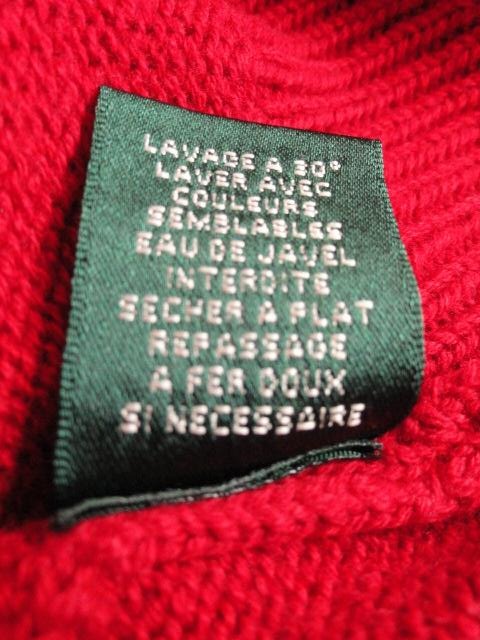 Ralph Lauren 70's Red Sweater Size Small SKU000041