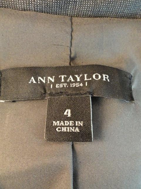 Ann Taylor 80's Blazer Tailored Grey Size 4 SKU 000044 – Designers On A ...