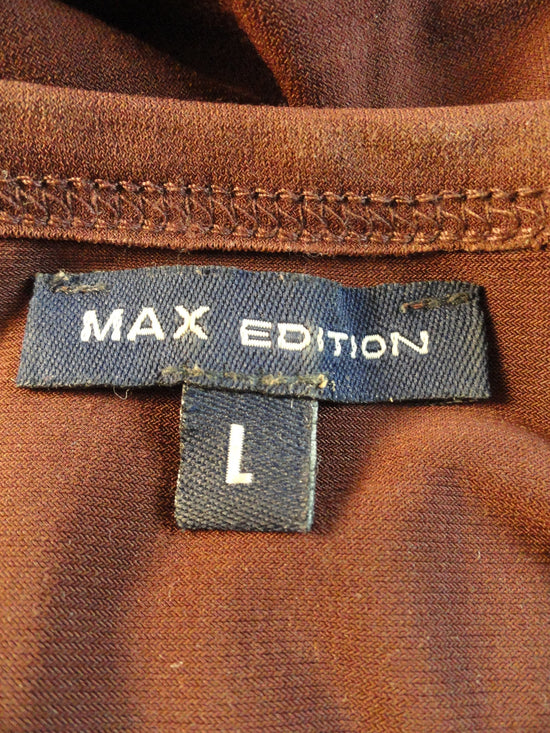 Max Edition 70's Top Brown Size Large SKU 000051