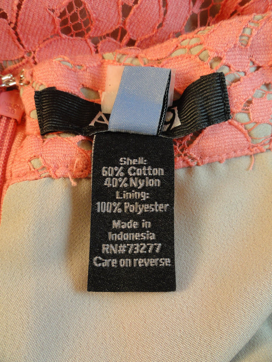 APT 9 80's Pink and Tan Skirt Size 10 SKU 000054