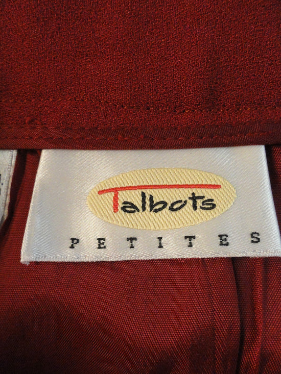 Talbots Red Haze Power Suit Size 4 SKU 000082