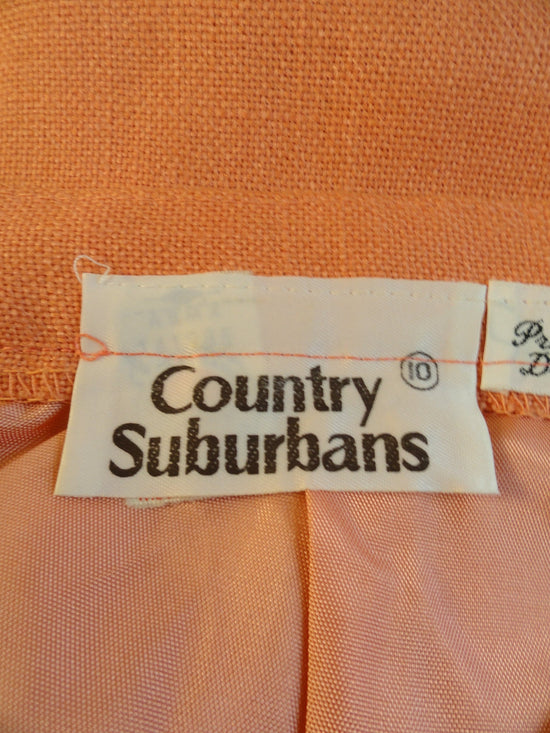 Country Suburbans Peachy Keen 2 Pc. Power Suit Sz 10 SKU 000084