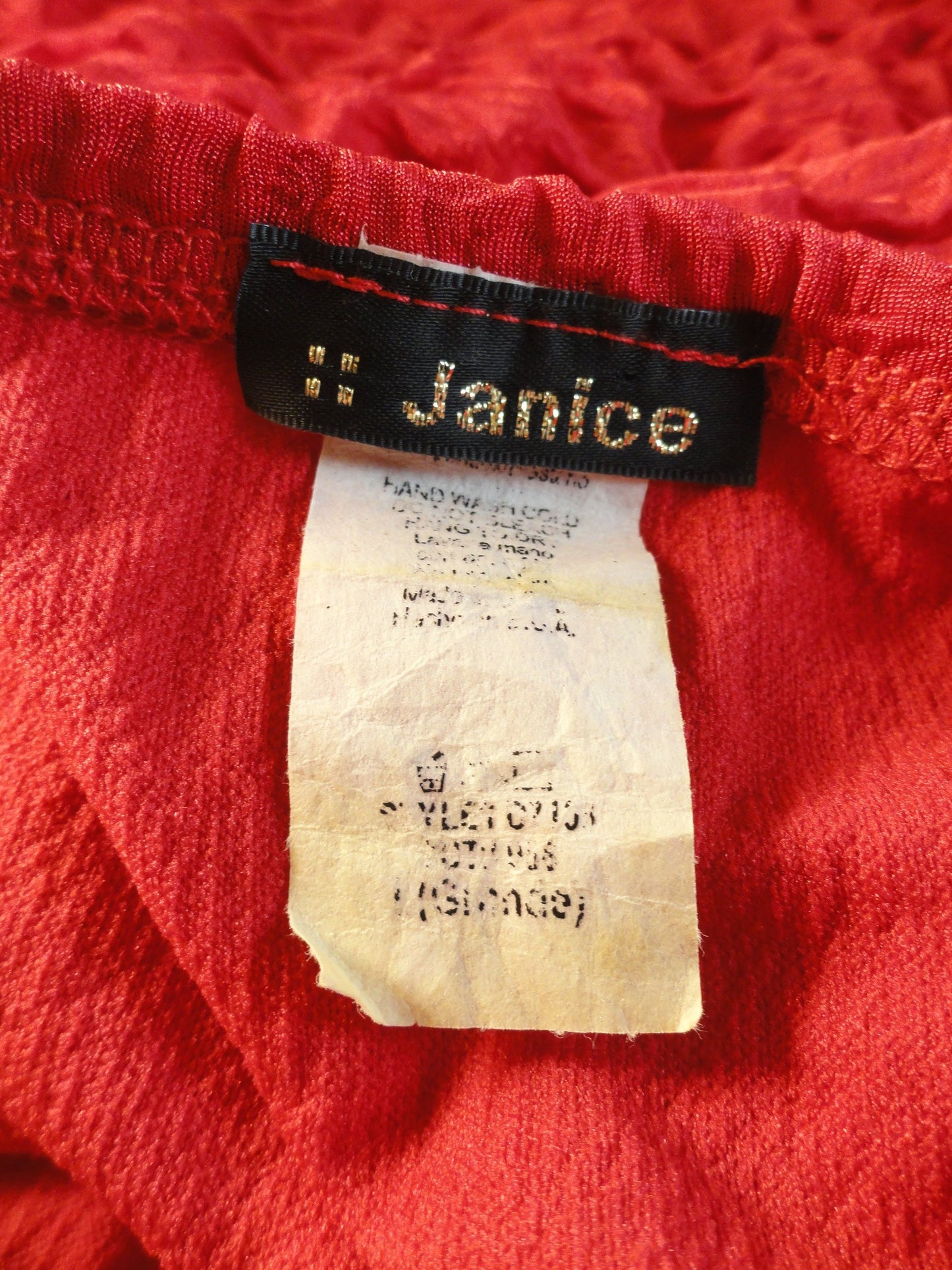 Janice Red Salsa Dress Size M/L SKU 000087