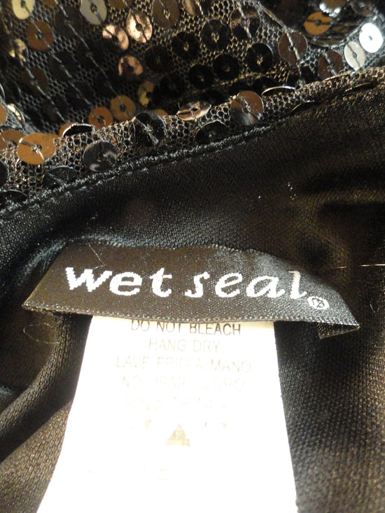 Load image into Gallery viewer, Wet Seal Sequin Little Black Dress Size Medium SKU 000064
