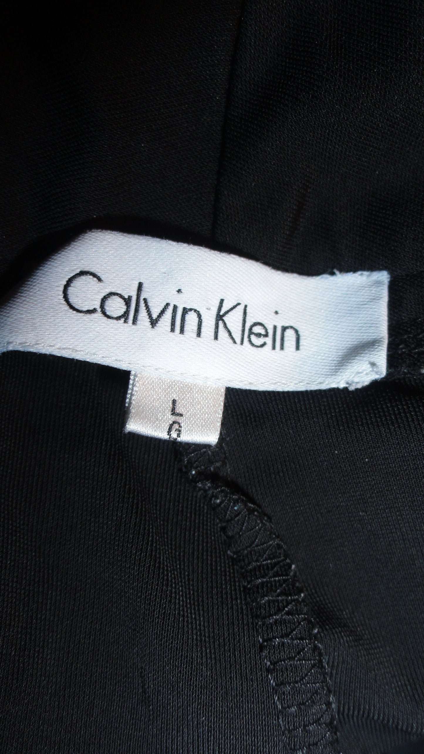 Calvin Klein Power Stretch Pants Black Size Large SKU 000092