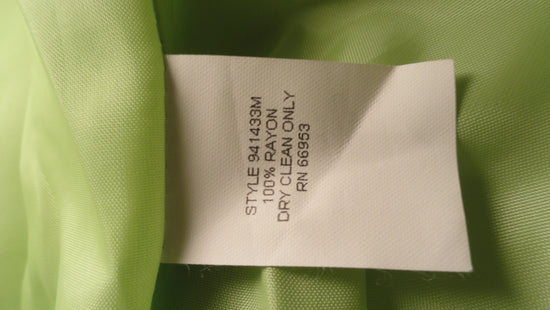 Joan Leslie 70's Lime Green Long Sleeve Blazer Size 12 SKU 000151