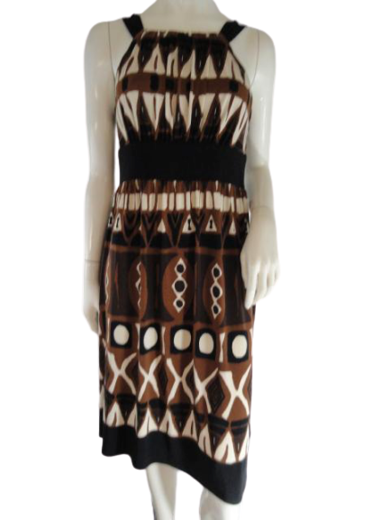 Load image into Gallery viewer, Jones NY Midi Dress Brown Size 6 SKU 000066
