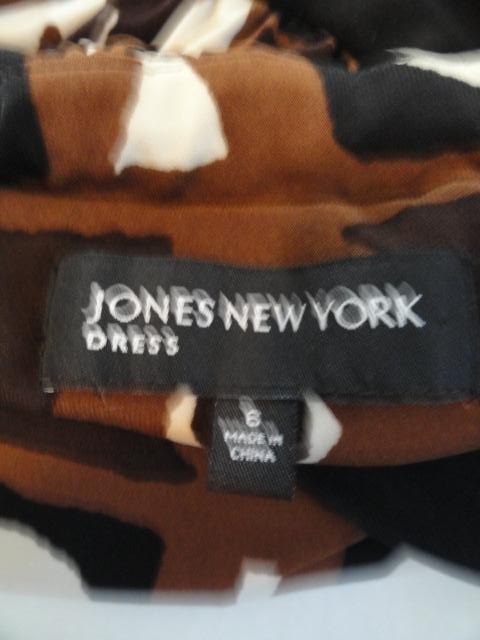 Jones NY Midi Dress Brown Size 6 SKU 000066