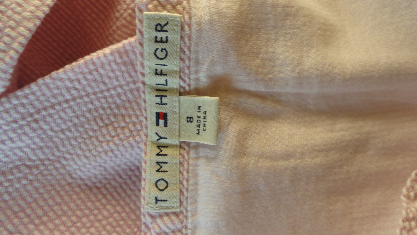 Tommy Hilfiger Pink Pin Striped Skirt Size 8 SKU 000154