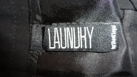 Laundry 70's Black Mini Skirt with Lace Hem Size 6 SKU 000154