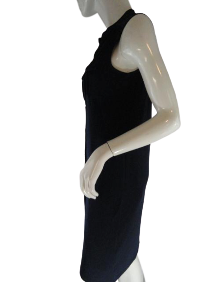 Michael Kors 90's Midi Dress Stretch Navy Size XS SKU 000123