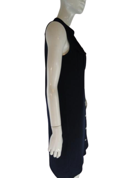 Michael Kors 90's Midi Dress Stretch Navy Size XS SKU 000123