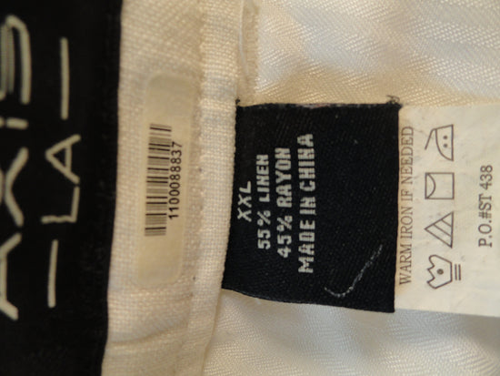 Axis-LA 60's Men's White Rayon Style Pants SKU 000161