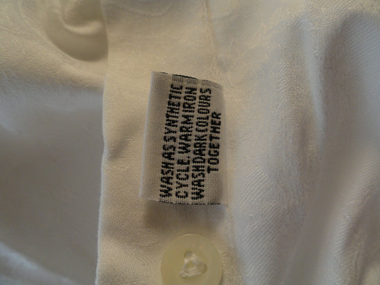 Nexus White Long Sleeve Dress Shirt XL SKU 000166 – Designers On A Dime