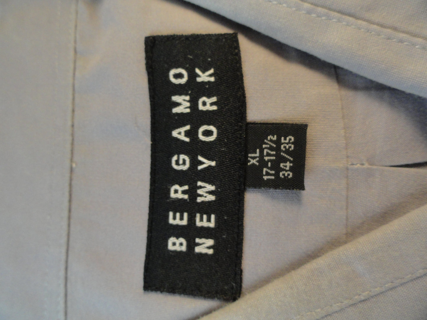 bergamo new york dress shirt Bergamo New York Bergamo New York Tan Cream 15.5 34/35 Pocket Front Dress Shi