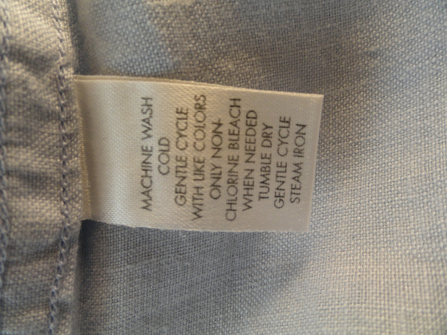 Calvin Klein 60's Long Sleeve Dress Shirt Blue Size XL SKU 000166
