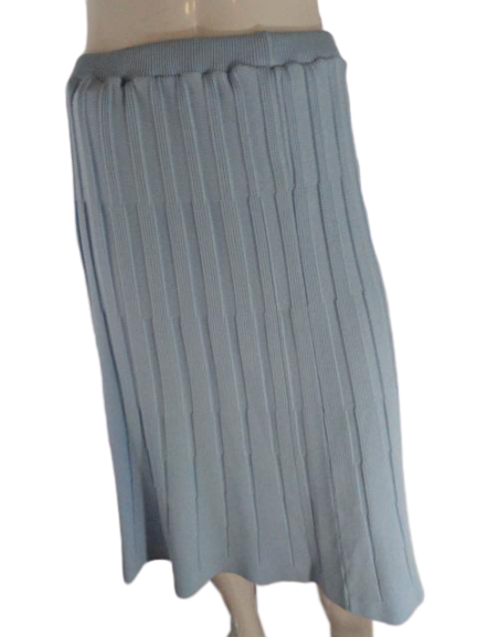 Givenchy Knit 70's Maxi Skirt Size 6 Light Blue SKU 000276-2