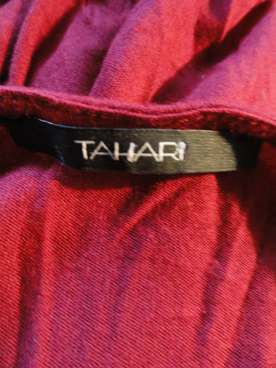 Load image into Gallery viewer, Tahari 70&amp;#39;s Top Maroon Size M SKU 000096
