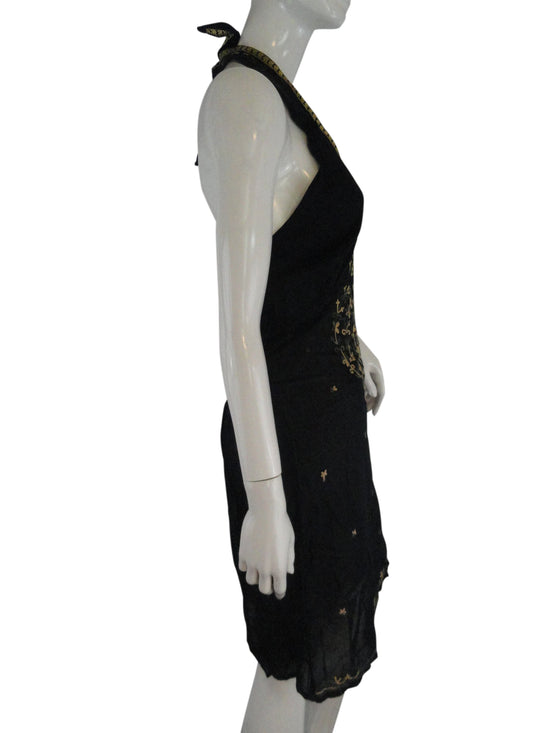 Little Journey Dress Black Embellished Size Small SKU 000071