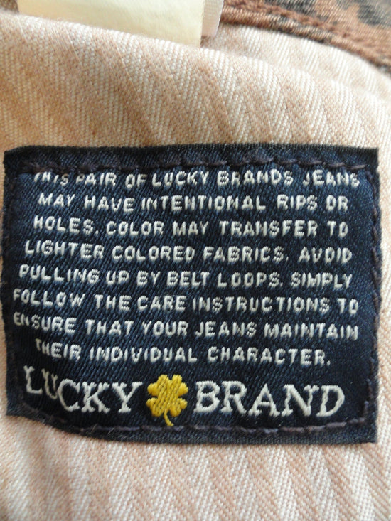 Lucky Brand 80's Jeans Brown Animal Print Size 20W SKU 000105