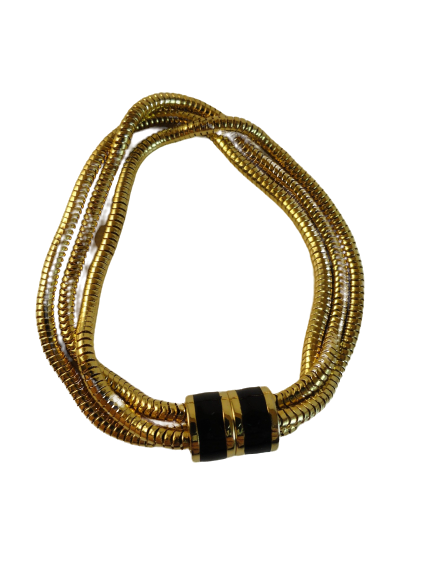 Bracelet Gold Magnet Closure Gold SKU 004008-1