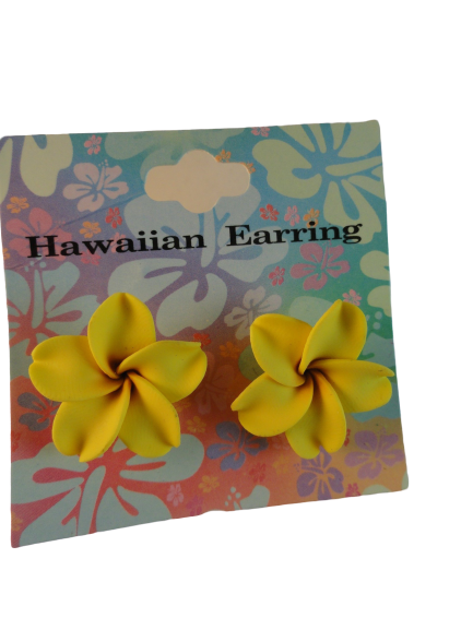 Load image into Gallery viewer, Earrings Flower Posts Yellow SKU 004004-7
