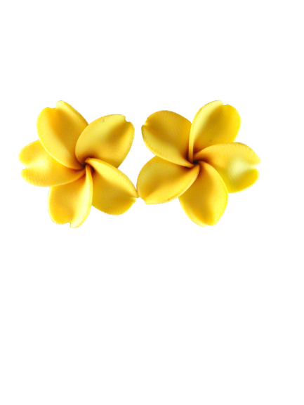 Earrings Flower Posts Yellow SKU 004004-7