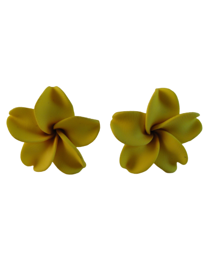 Load image into Gallery viewer, Earrings Flower Posts Yellow SKU 004004-7
