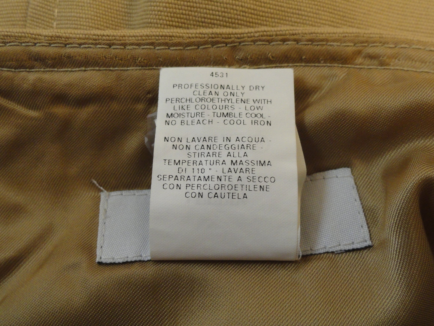 Moschino Tan Below the Knee A-Line Skirt Size 8 SKU 000169