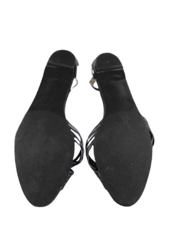 Talbots Women's Strappy Sandals Navy 10W NWOT SKU 000280-9