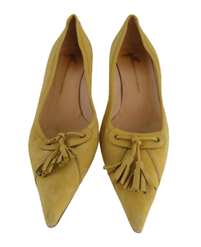 Guiseppe Zanotti Yellow Suede Shoes 10-1/2B  SKU 000279-8