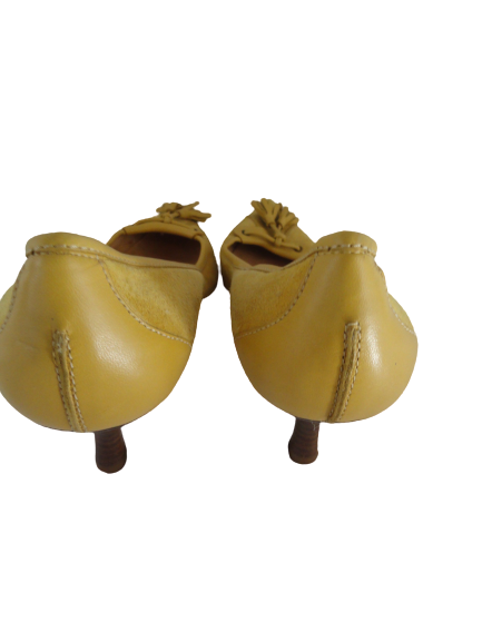 Guiseppe Zanotti Yellow Suede Shoes 10-1/2B  SKU 000279-8