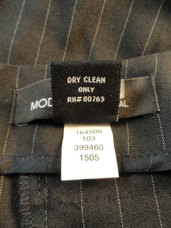 Moda International 80's Skirt Black Pin Stripe Size 8 SKU 000094