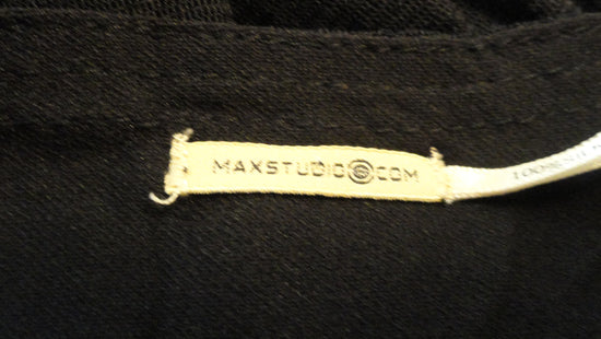 Max Studio Black Dress 100% Silk Size XS SKU 000174