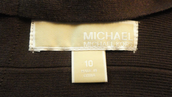 Michael Kors 50's Skirt Chocolate Brown Size 10 SKU 000197-16