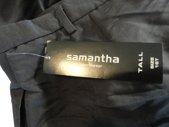 Samantha Sportswear 70's Tall Dress Pants with Pleats Size 16 NWT SKU 000134